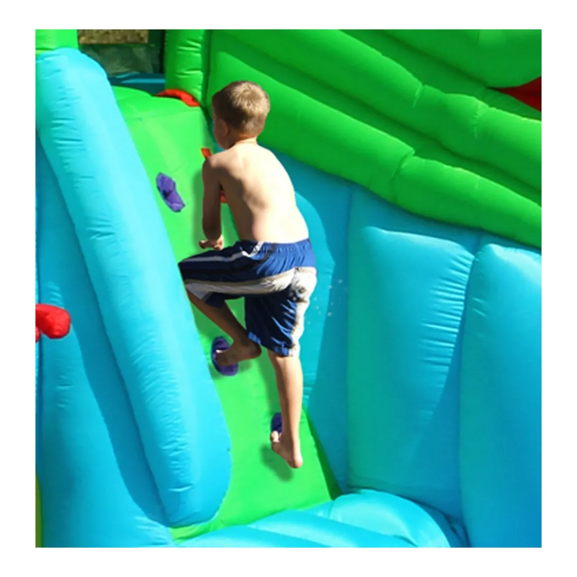 Giochi Gonfiabile Acquatico Bambini Coccodrillo Scivolo Canestro Spruzzi Acqua