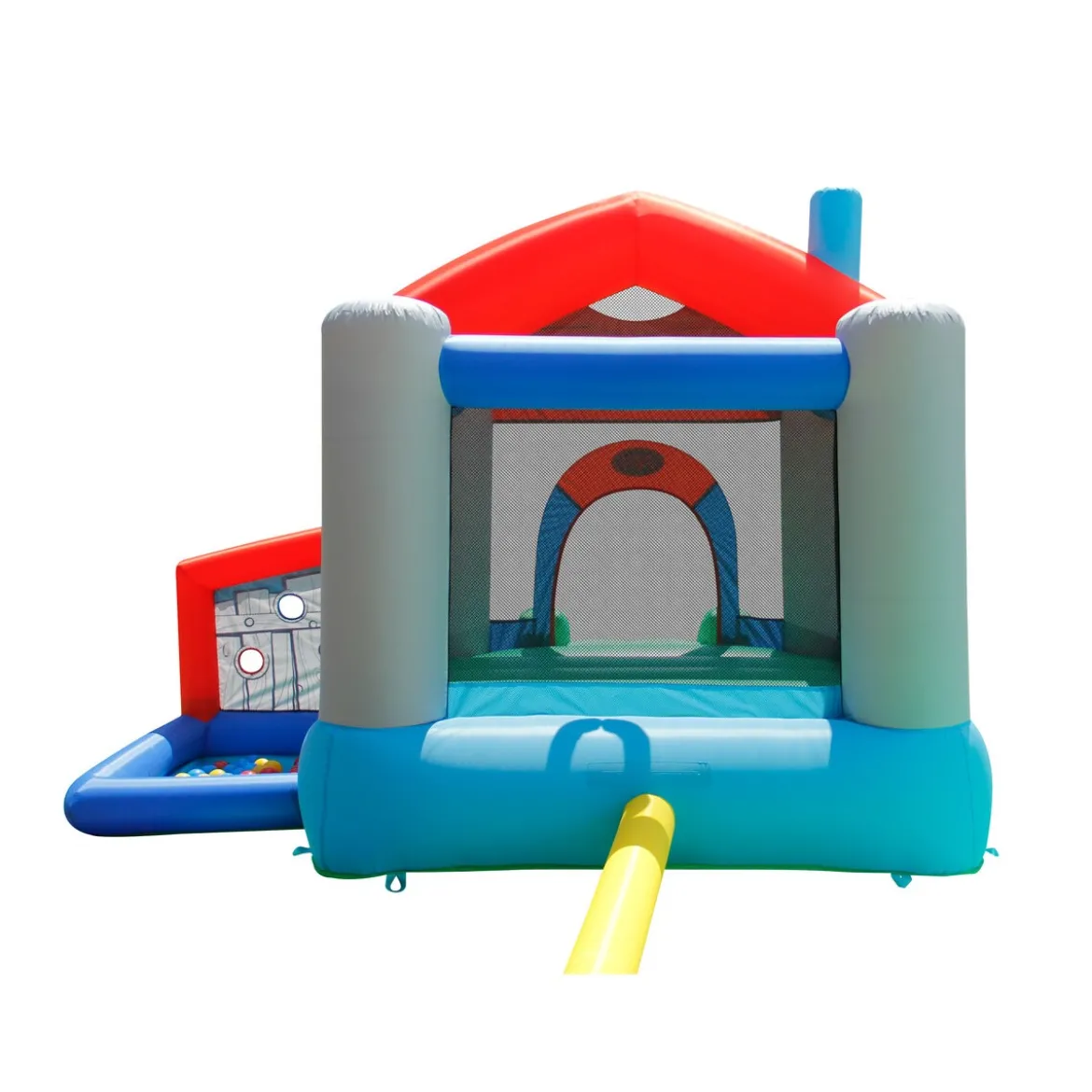 Gioco Castello Gonfiabile per Bambini Con Scivolo e Palline
