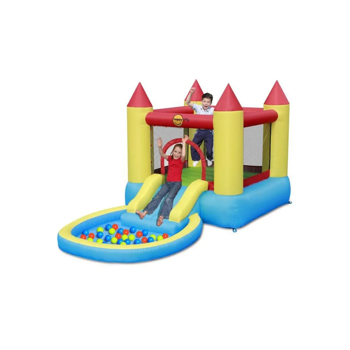 Gioco Gonfiabile per Bambini Castello Parco Acquatici Scivolo Saltarello Pompa