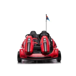 Go Kart Auto Elettrica Rosso Ruote Macchina per Bambino a Batteria 24 V