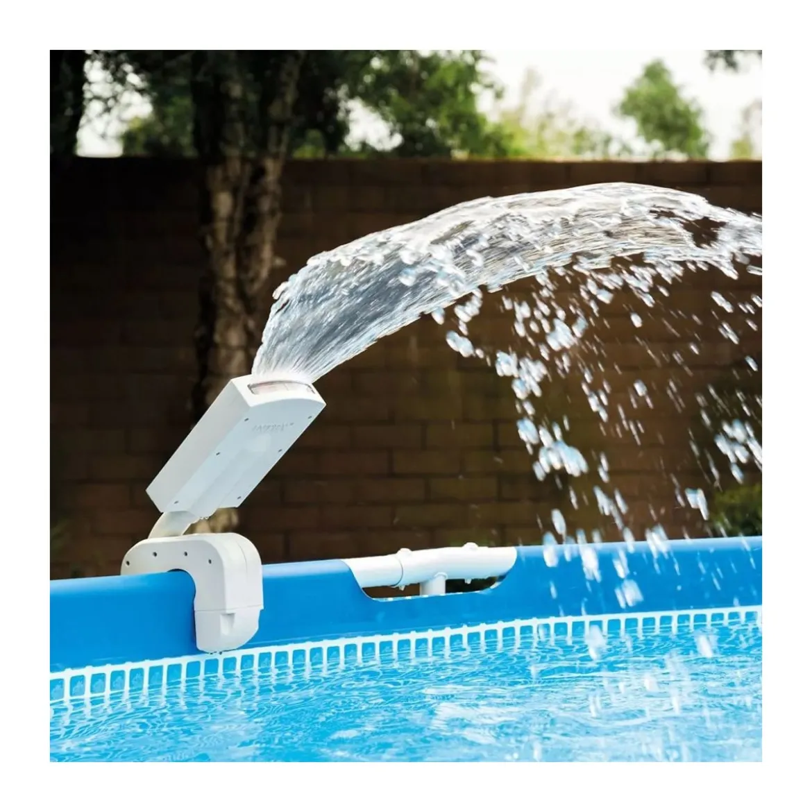 Intex Cascata Fontana a Led per Piscina Fuoriterra Spruzzino Luce Multicolore