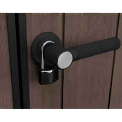 Keter Newton Plus Casetta da Giardino 230x413 PVC Effetto Legno 2 Ante