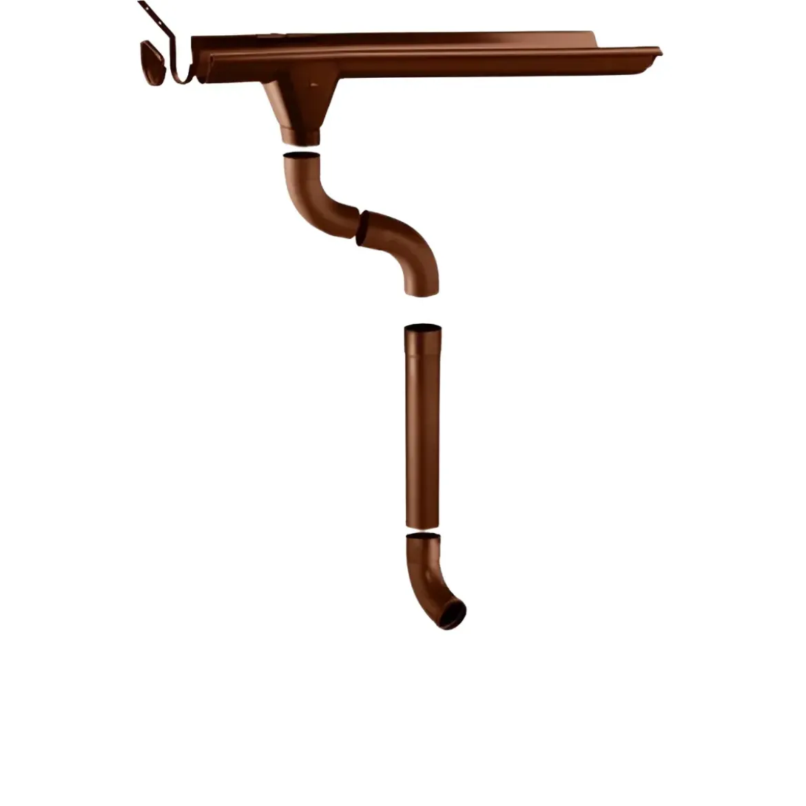 Kit G Grondaia Zincata Casette Legno Falde 500 e 580 cm con Accessori