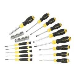 Kit Giraviti Stanley a Lama Piatta Torx a Croce Piccolo con Inserti Cacciaviti