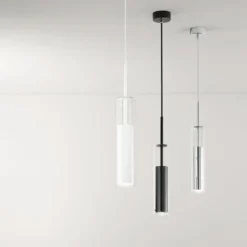 Lampada a Sospensione da Interno Lampadario in Vetro dal Design Moderno