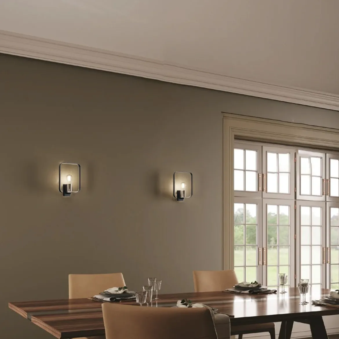Lampada da Parete Intec Applique Moderna Lampadina E27 Luce per Interno