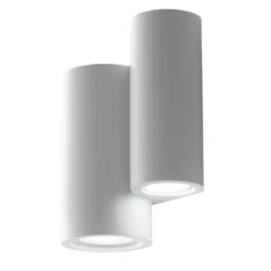 Lampada da Parete Intec Applique in Gesso Verniciabile per Interno Bianca