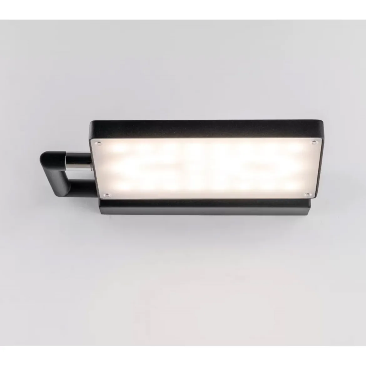 Lampada Orientabile a Muro Intec Applique Nera da Interno Regolabile a LED