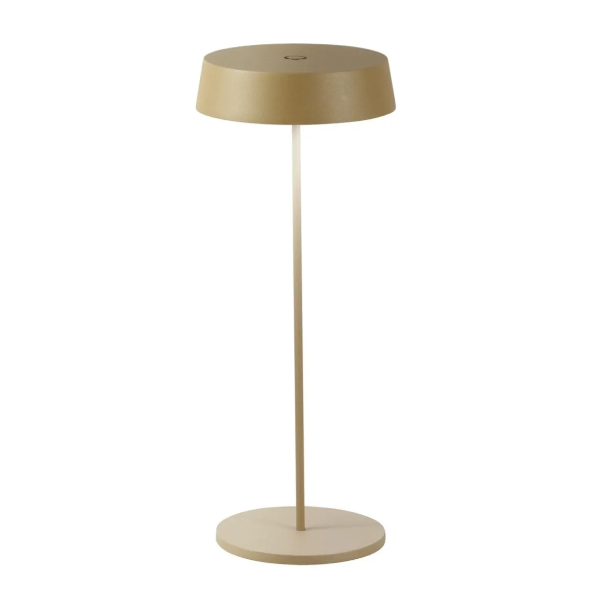 Lampada Oro da Tavolo Intec a LED con Batteria Ricaricabile da Esterno