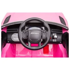 Land Rover Velar Rosa Macchina Elettrica a Batteria 12 V Telecomando