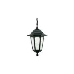 Lanterna a Sospensione Illuminazione Esterno Lampione Giardino Applique in Vetro