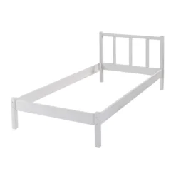 Letto Singolo da Cameretta 90x200 senza Doghe Bianco