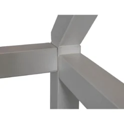 Letto singolo 90x200 cm Bianco con Tetto Doghe