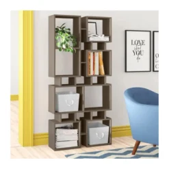 Libreria Tortora Moderna Design a Cubi per Arredamento Salone