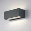 Luce da Muro Applique a Parete da Esterno Intec in Alluminio Antracite