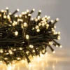 Lucine di Natale Filo di 13,5 mt Decorazione con 300 Led Luce Bianco Caldo
