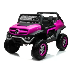 Macchina Elettrica per Bambini Mercedes Unimog Fuori Strada Rosa