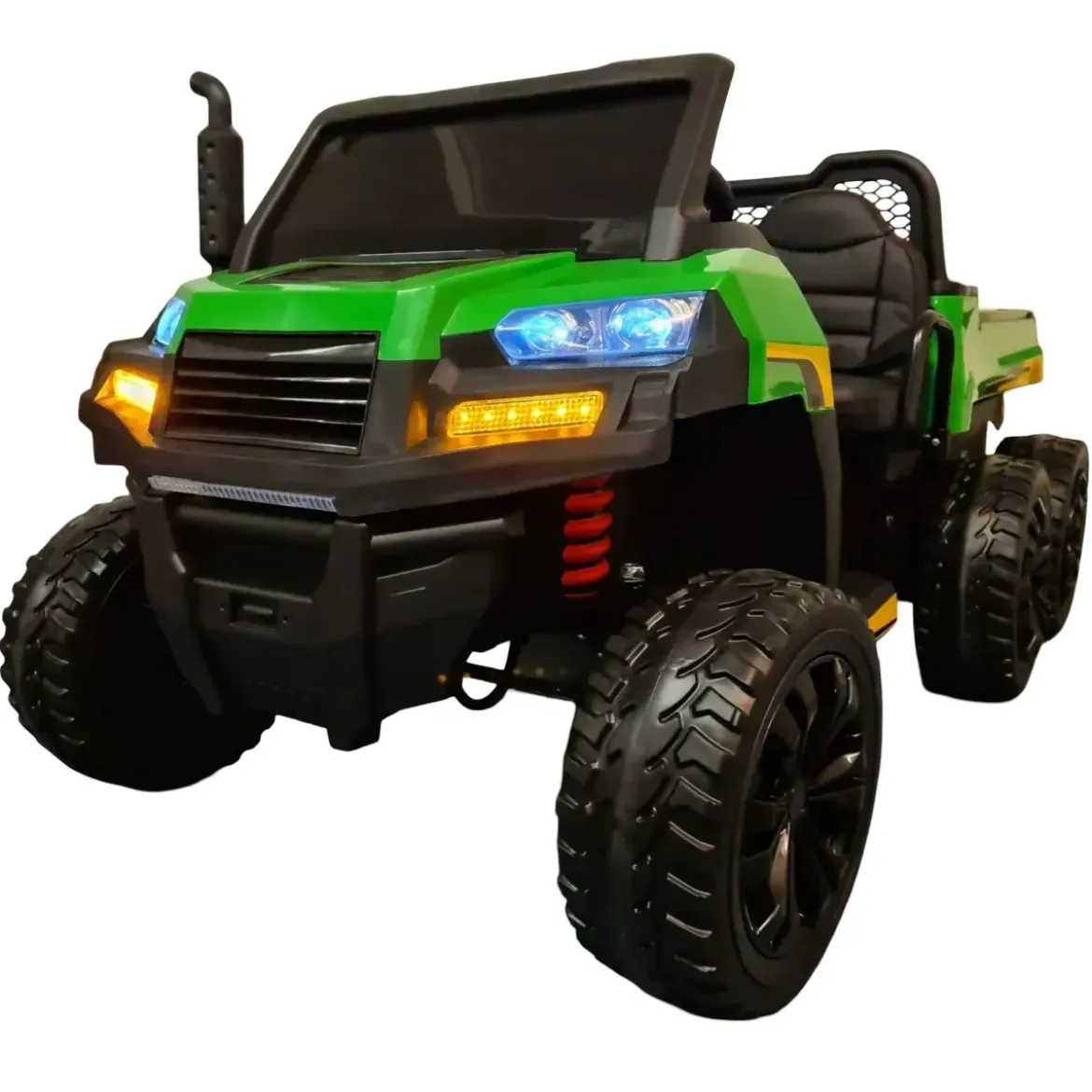 Macchina Elettrica per Bambini Gator Jeep Farmer Verde 6x6 con 2 Posti
