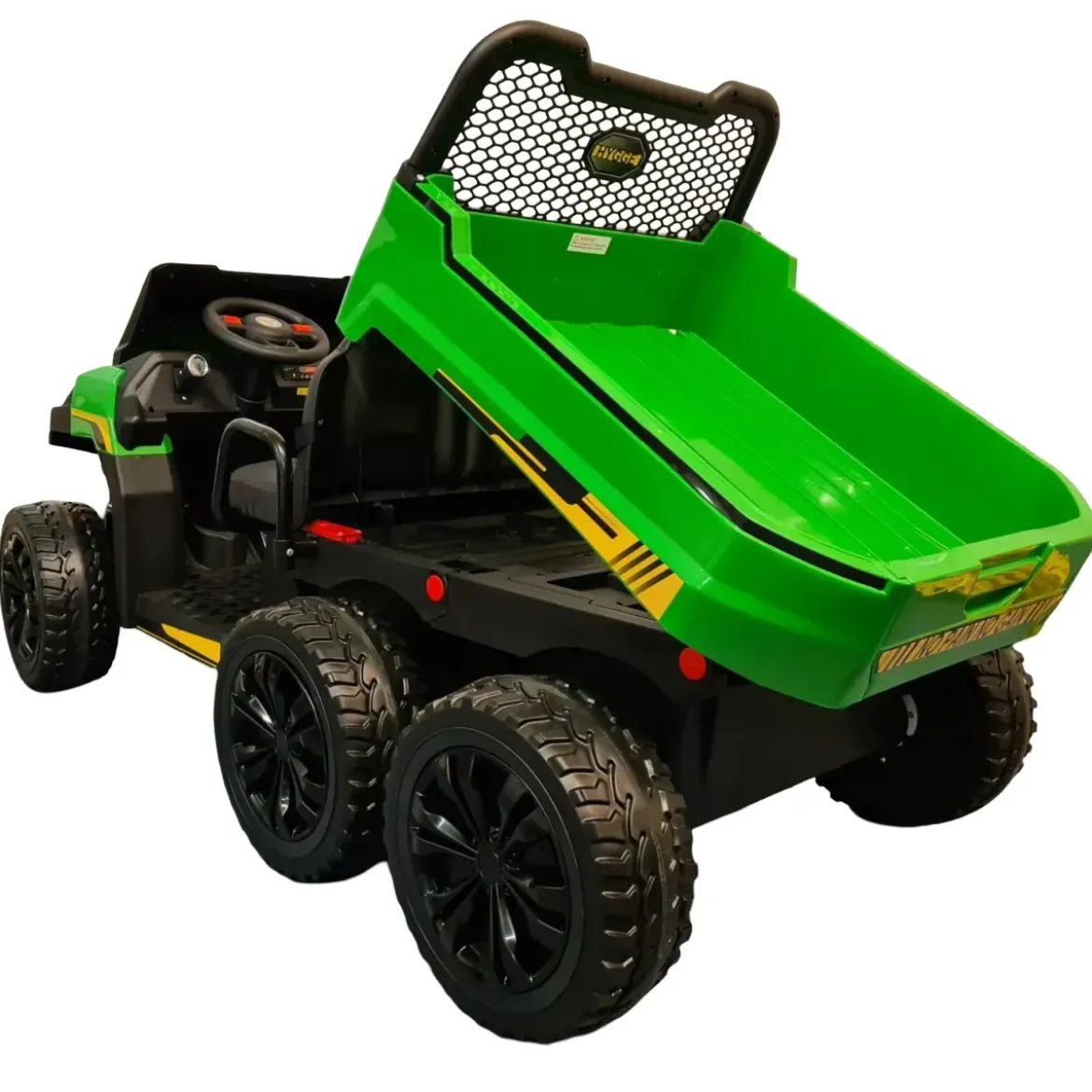 Macchina Elettrica per Bambini Gator Jeep Farmer Verde 6x6 con 2 Posti