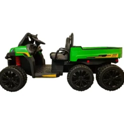 Macchina Elettrica per Bambini Gator Jeep Farmer Verde 6x6 con 2 Posti
