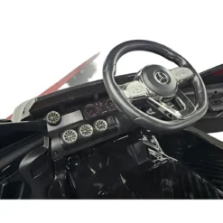 Macchina Elettrica per Bambini Mercedes Nero 12V con Sedile in Pelle