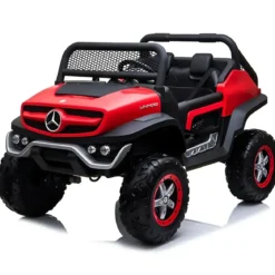 Macchina Elettrica per Bambini Mercedes Unimog Fuori Strada Rosso