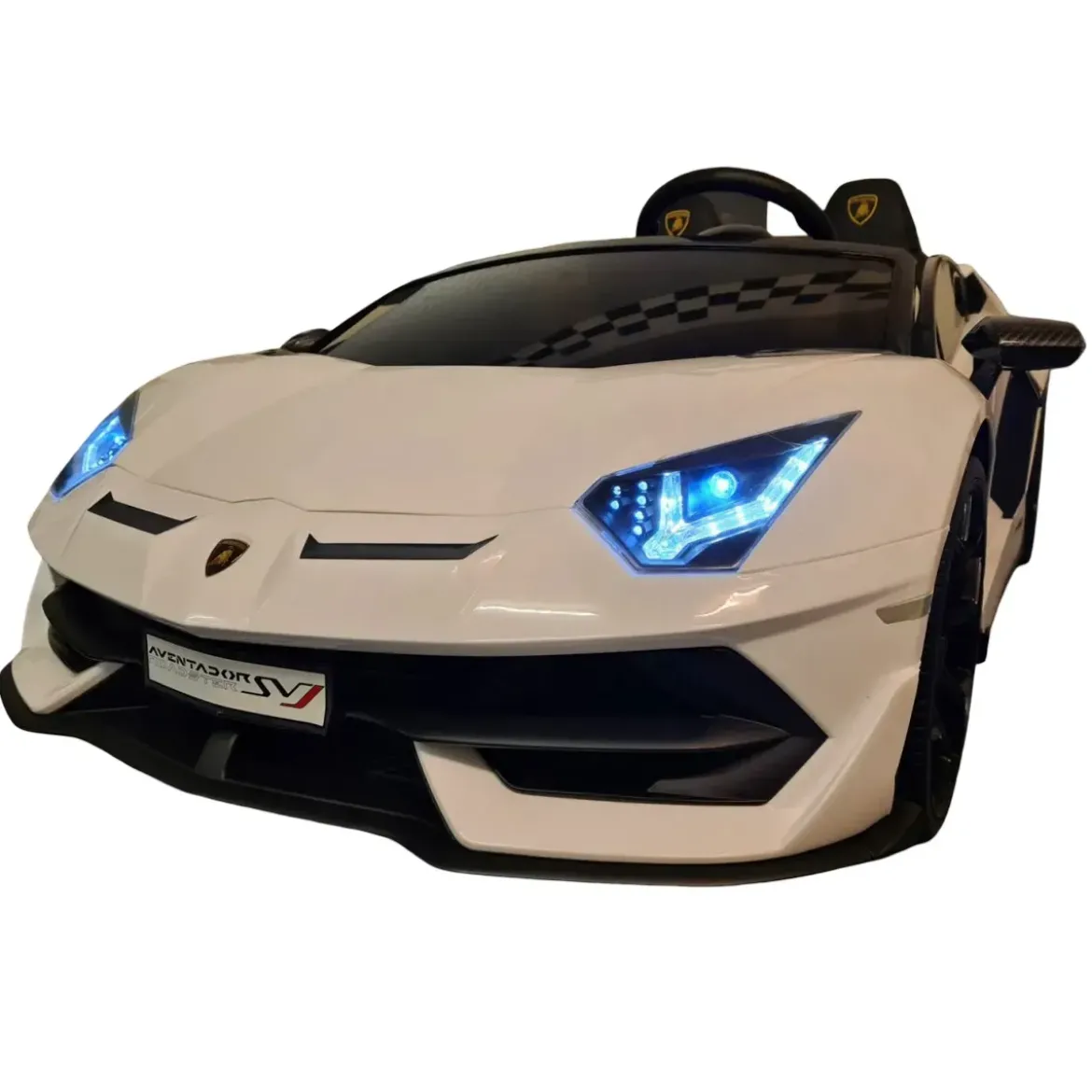 Macchina per Bambini Lamborghini Aventador 2 Persone a Batteria Bianco