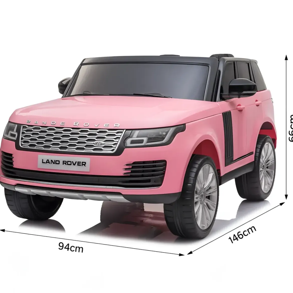 Macchinina a Batteria 12V Range Rover Full Optional Rosa Display Touch