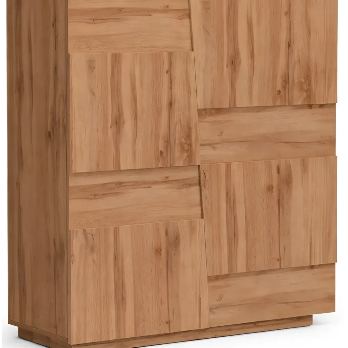 Madia Alta Rovere Wotan Credenza 4 Ante 3 Ripiani Legno Salvaspazio