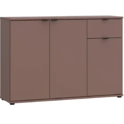 Madia 3 Ante 1 Cassetto Credenza Salvaspazio Terracotta per Soggiorno