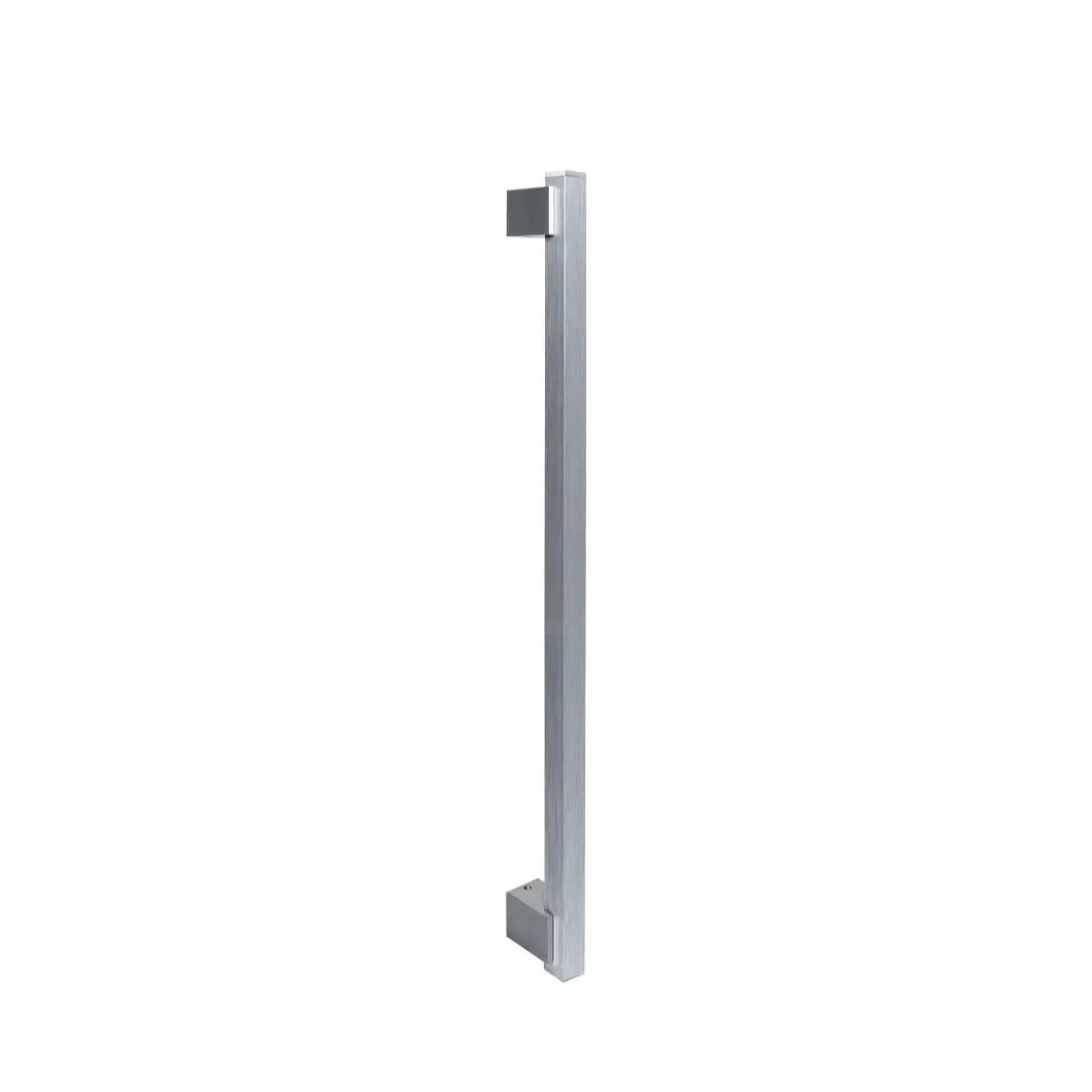 Maniglione Moderno Quadrato Satinato per Porta Blindata Portoncino 50cm Portone