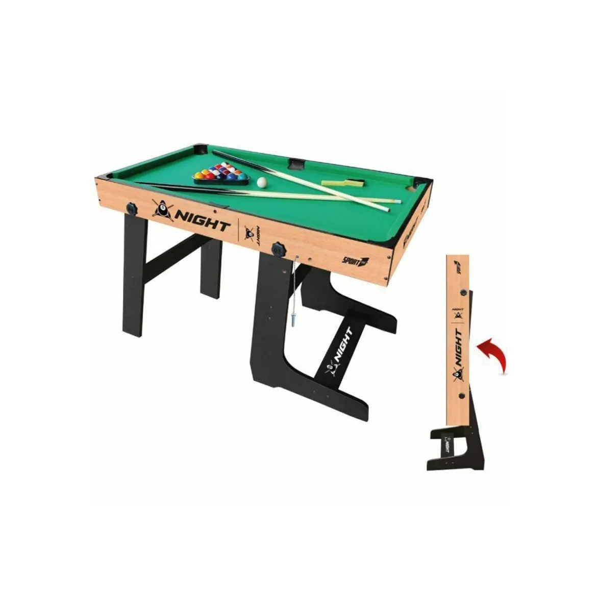 Mini Tavolo da Biliardo Pieghevole per Bambini uso Indoor Stecche