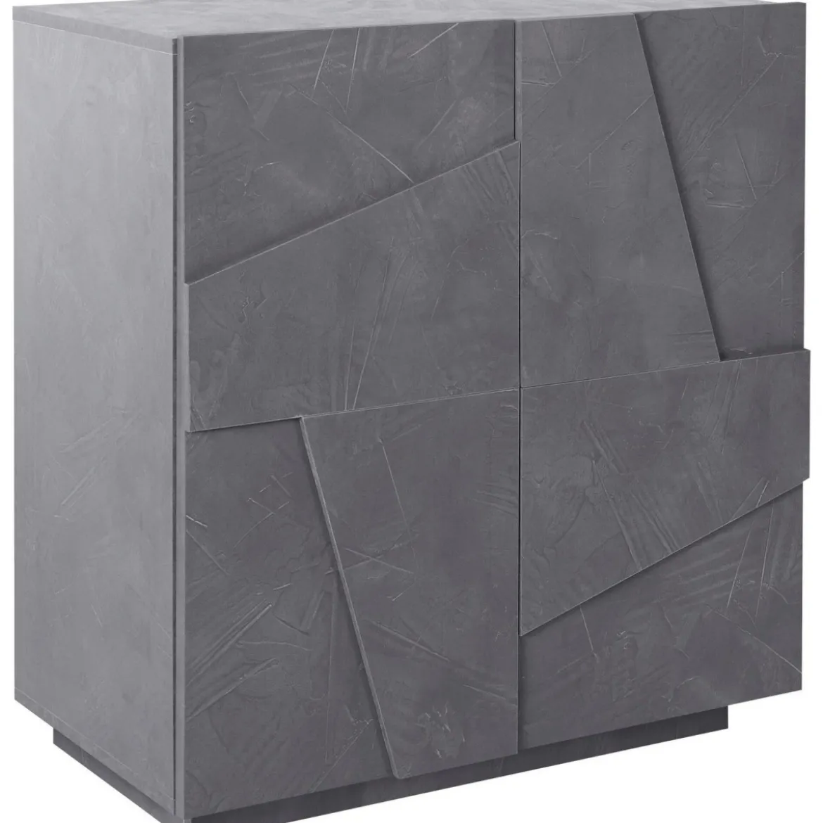 Mobile Basso da Ingresso 80 cm Credenza in Legno Ardesia Madia con Ante