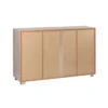 Mobile Credenza 2 Ante 4 Cassetti Bianco Olmo Madia Contenitore Buffet Salotto