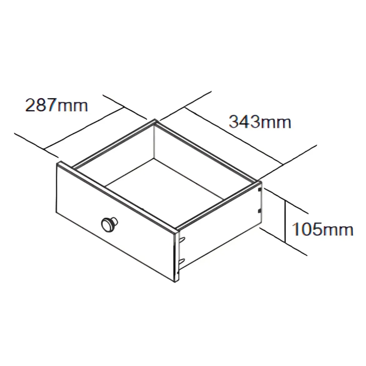 Mobile Grigio a 2 Ante 2 Cassetti Credenza in Legno Dispensa Soggiorno Cucina