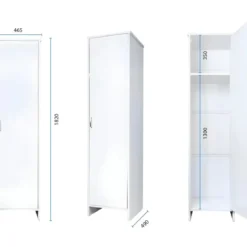 Mobile Lavatoio 2 Ante 60x50x85 Pensile 60x34x52 Colonna 45x50x182 cm