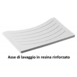 Mobile Lavatoio in Legno da Interno Lavanderia 60x85 cm Lavandino Pilozzo