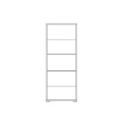 Mobile Libreria 70 Grigia 5 Ripiani a Giorno da Ufficio Scaffale Bambini Moderna