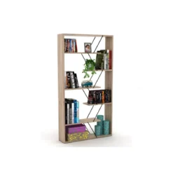 Mobile Libreria Rovere Divisoria Bifacciale Scaffali da Ufficio
