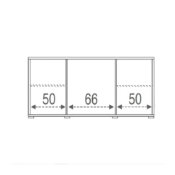 Mobile Madia 2 Ante 4 Cassetti Ossido Contenitore Buffet Credenza PortaTv Salone