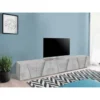 Mobile Moderno Cemento 240 Basso Porta TV Soggiorno Anta Battente Credenza