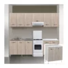 Mobile per Cucina Componibile in Legno Olmo Dispensa 80 cm Larghezza
