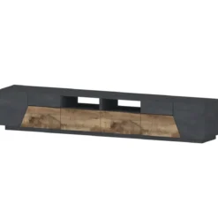 Mobile Porta TV 260 cm Report Acero Pereira 4 Ante 2 Cassetti Legno