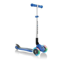 Monopattino con Luci per Bambino Blu max 50 kg Scooter Pieghevole