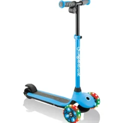 Monopattino Elettrico a 3 Ruote Azzurro per Bambini 80W Regolabile