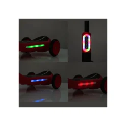 Monopattino Elettrico per Bambini Rosso Deluxe con Protezioni