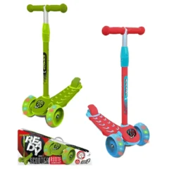 Monopattino per Bambini a 3 Ruote Luminose Altezza Regolabile Max 20kg