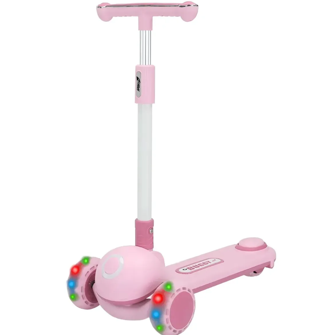 Monopattino per Bambini a 3 Ruote Luminose Manubrio Ergonomico Rosa