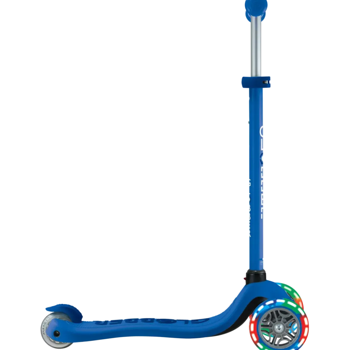 Monopattino per Bambini 3 in 1 Blu Navy Regolabile 50 kg Ruote LED