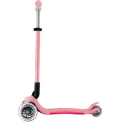Monopattino per Bambini 3 Ruote Rosa Pastello con Luci LED Regolabile